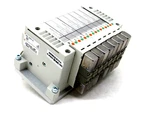 New Smc VV5Q11-08C6FU0-NS-X50US Valve Manifold W/4-VQ1301N-51 & 4-VQ1201N-51. Fixed Price $440.00.
