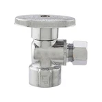 Plumb Pak PP51PCLF 1/2 Fip INLETX3/8 Compression In. Chrome Shut-off Angle Valve. Fixed Price $12.90.