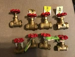 Lot Of 8 - Ldr 1/2" & 3/4 Stop Waste Valve. Fixed Price $100.00.