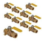 3/4 In. Premium Brass Full Port Ball Valve With Drain, Compression Connecti. Fixed Price $172.70.