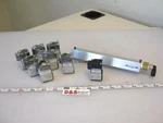 Lot Of New Koganei A025E1-PSL Pneumatic Solenoid Valves W/02M8A Bank. Fixed Price $90.00.