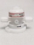 Furon, Saint Gobain UPM2-F44NC P/n 1105134 Air Operated Valve, W/ Fittings. Fixed Price $130.00.