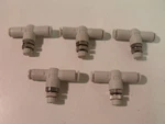 (5) New Smc AS2001F-04 Inline 5/32 Speed Controllers With One-touch Fitting. Fixed Price $45.00.