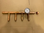 Copper Manifold 1-1/4" X 3/4" 20" Long Branches (4"CENTERS). Fixed Price $130.00.