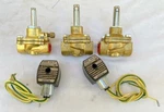 Asco 8210? Brass Valves 1/2" & 3/4" 2-WAY W/ 2X Efht 8016G1 Solenoids. Fixed Price $74.95.