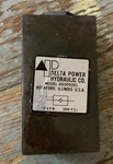 Delta Power Hydraulic Co. 85005001 Relief Valve 12GPM 3000PSI. Fixed Price $25.00.
