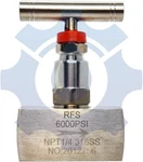 Rfs Stainless Steel 316 Straight Needle Valve, 1/4" Npt Female Connection, Up. Fixed Price $69.08.