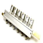 (6) Smc VXA3125-00 1/8" Pneumatic Air Pilot 3-WAY Media Valves W/ Manifold. Fixed Price $39.99.