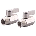 Dernord 1/2" Stainless Mini Ball Valve Female X Npt Thread With Inch. Fixed Price $29.71.