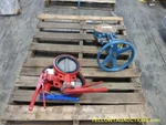 Lot Of (4) 6 And 8 Assorted Butterfly Knife Gate Manual Valves, Unused. Fixed Price $1800.00.