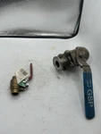 Gsp 1", 1000 Wog, CF8M Stainless Steel Sanitary Ball Valve W/ 1/2 600G Brass. Fixed Price $30.00.