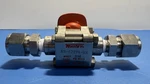Whitey SS-62TF4-KS 316 Stainless Ball Valve 2200 Psi Npt Used. Fixed Price $30.00.