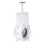 Valterra 4" Pvc Gate Valve, Slip/hub Fittings With Stainless Inch, White. Fixed Price $123.10.