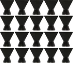 Loc-line Black 1" Flare Nozzle Packs Of 20. Fixed Price $84.02.