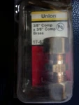 Lasco 17-6231 Plumbing Fitting 3/8 Inch Compression Brass Union Lead Free. Fixed Price $8.88.