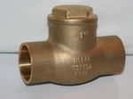 1" Solder Bronze Swing Check Valve 200# Wog Lead Free Stockham LFB-309C. Fixed Price $12.80.