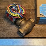 New Gould M3-V Solenoid Valve 5-125PSI 1/2" 120/240/60 Usa. Fixed Price $68.00.