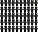 Loc-line Black 1/8" Bspt Connector 2 Packs Of 50. Fixed Price $77.38.
