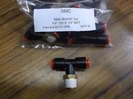 Qty Smc KQT07-35S Male Branch Tee Air Fitting Push Connect 1/4" Od X Npt. Fixed Price $10.00.