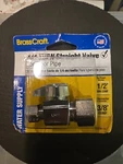 Brasscraft 1/4 Turn Straight Valve PN#G2CR14X Cd 1/2" Nom Comp 3/8 Od. Fixed Price $18.95.