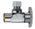 Keeney 2780PCLF Chrome Brass Quarter Turn Shut-off Valve 1/2 Fpt X 3/8 Dia. In.. Fixed Price $12.95.
