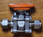 Swagelok Stainless Steel 3-PIECE 60 Series Ball Valve, 3/8" Tube, SS-62TS6-JK. Fixed Price $90.00.