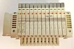 Smc VV5QC11-12B6FD1-BNS Manifold VQC1100-51(10) VQC1400-51(2). Fixed Price $200.00.