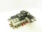 Smc NVV5FS2-01T-071-02T 7-STATION Pneumatic Solenoid Valve Manifold Assembly. Fixed Price $169.99.