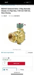 Asco Threaded Red Hat Solenoid Valve Way Normally Closed 8221G013. Fixed Price $750.00.