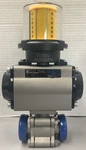 Inline AP-SR-63-12-D Pneumatic Actuator W/ Moniteur Transmitter 063 (B204). Fixed Price $500.00.