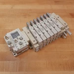 Smc 10 Port 7 Valve Assembly, EX600-SMJ1, EX600-ED2, SV3400-5FU, SV3300-5FU. Fixed Price $211.46.
