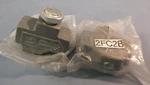 Of (2) Numatics 2FC2B Flow Control Valve, Aluminum Body, Sloted Stem. Fixed Price $39.99.