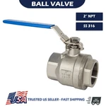 2" Ball Valve Seal Weld 2000 Wog Threaded Fnpt Stainless Steel 316 Full Port. Fixed Price $165.95.