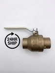 Everflow Midline Valve 1-1/2" Swt Full Port Brass Ball 600 Wog 610C112-NL. Fixed Price $19.65.
