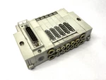 Smc SS5Y3-45NFD-05B-N3 Pneumatic Manifold Assembly 24VDC Missing Connector Pin. Fixed Price $44.99.
