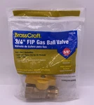 New Brasscraft 5/8" Od Flare X 3/4" Fip Gas Range Ball Valve PSSC-60. Fixed Price $9.95.
