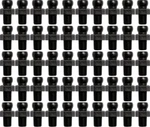 1/8" Black Bspt Connectors (pack Of 50) Loc-line Usa 49437-BLK. Fixed Price $38.87.