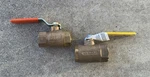 New Lot Of (2) Apollo & Dynaquip 1"FEMALE Threaded Ends, Bronze Body, Brass Ball. Fixed Price $73.95.