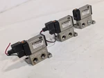 Lot Of Smc NVJ5143Y Solenoid Valves, 12VDC Coil, 20 100 Psi, As Shown. Fixed Price $44.99.