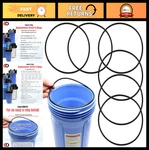 Replacement O-rings For Pentair Big Blue Water Filters 151122 Buna-n (6 Pack). Fixed Price $37.99.