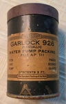 Vintage Advertising Garlock 926 "plastallic" Water Pump Packing Miniature Can. Fixed Price $12.00.