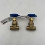 Brand New!! Pack Everbilt 1/2 Inch Brass Gate Water Valve 170-4-12-EB 070. Fixed Price $26.95.