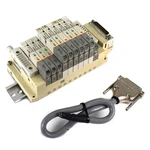Smc SS5V1-FAR002 Pneumatic Manifold, D-sub Connector W/ (10) Solenoid Valves. Fixed Price $199.99.
