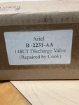 Ariel Suction Valve Pn: B-2458-T. Fixed Price $655.20.