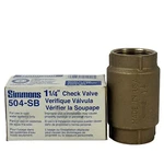 Simmons Check Valve 504-SB 1-1/4" New. Fixed Price $37.00.