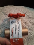 New Proline Brass 3/4" Stop Valve Plumbing Water Oil Air 105-504NL Pipe Sweat. Fixed Price $8.00.