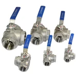1/2"-2" 3-WAY Npt Threaded Ball Valve Female Port Type SS304 For Water Oil. Fixed Price $69.97.