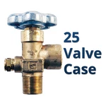 Case Of 25 Sherwood CGA580 Nitrogen Inert Cylinder Valves 3/4" Ngt 3360 Psi. Fixed Price $449.80.