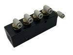 Polyconn PCM20-250-04B Pneumatic Manifold W/ 5X Smc KQ2L06-01AS Fittings. Fixed Price $19.79.
