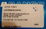 Ranco 010-1401 Low-pressure Refrigeration Control, New. Fixed Price $43.98.